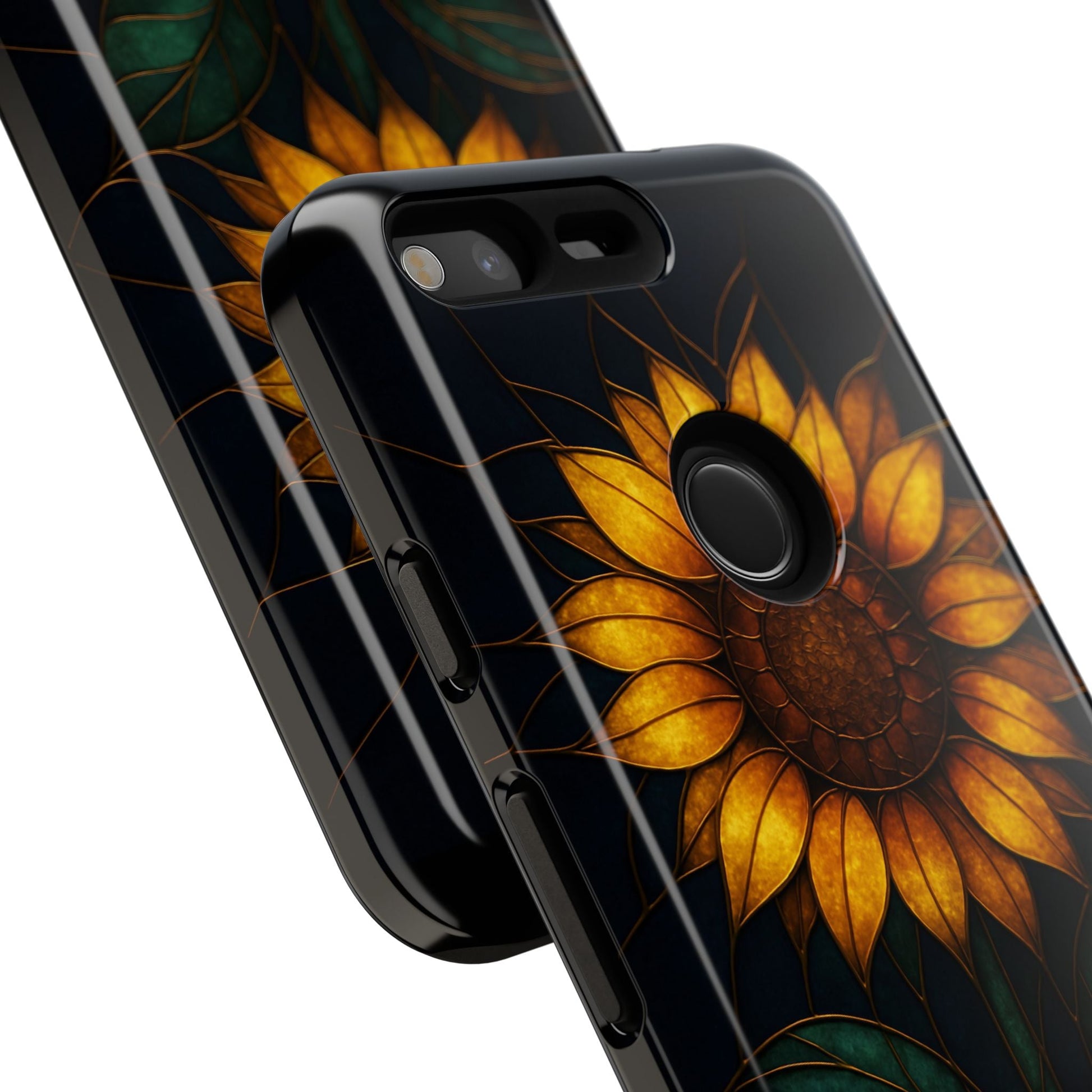 Printify Phone Case Stained-Glass Sunflower Phone Case 🌻✨