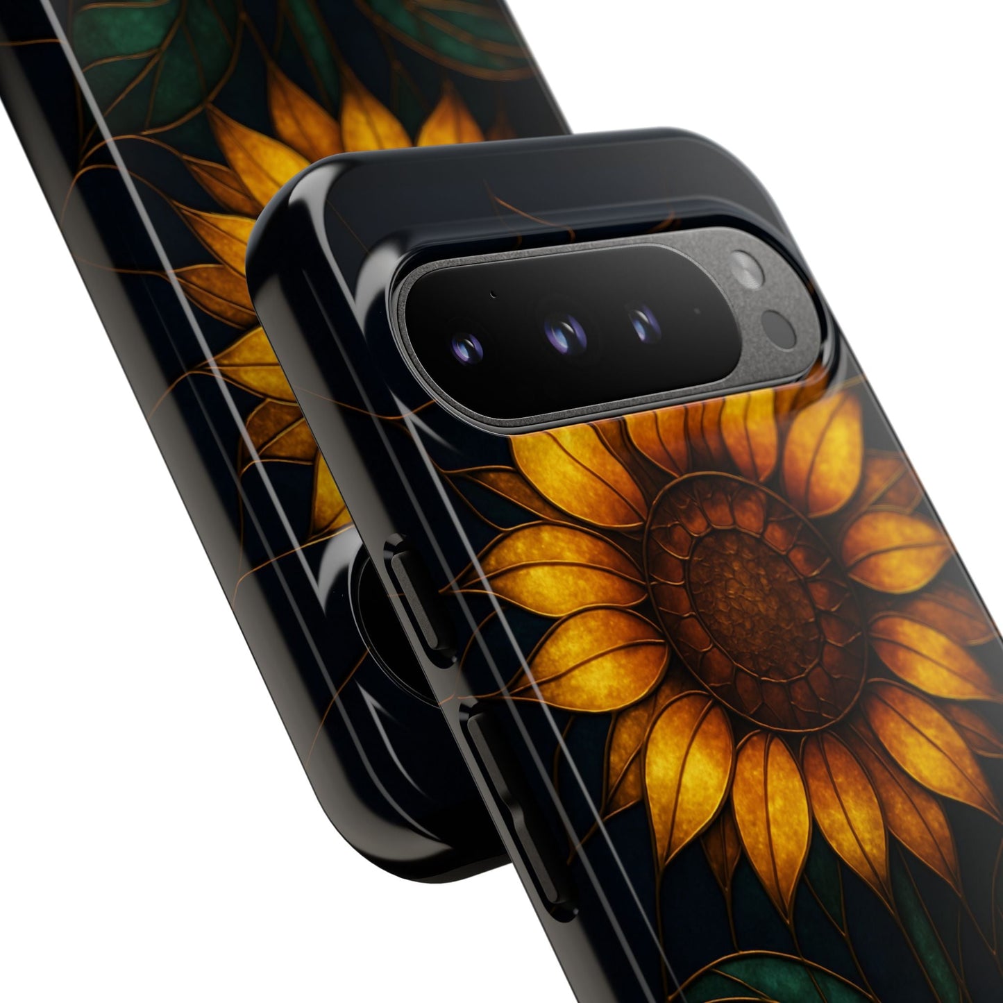 Printify Phone Case Stained-Glass Sunflower Phone Case 🌻✨