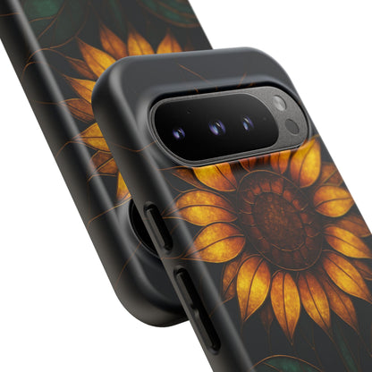 Printify Phone Case Stained-Glass Sunflower Phone Case 🌻✨
