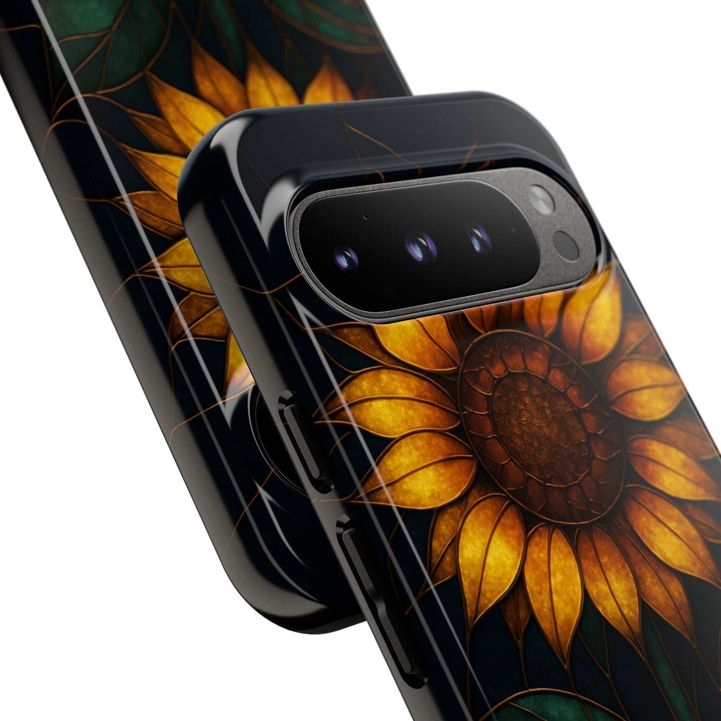 Printify Phone Case Stained-Glass Sunflower Phone Case 🌻✨