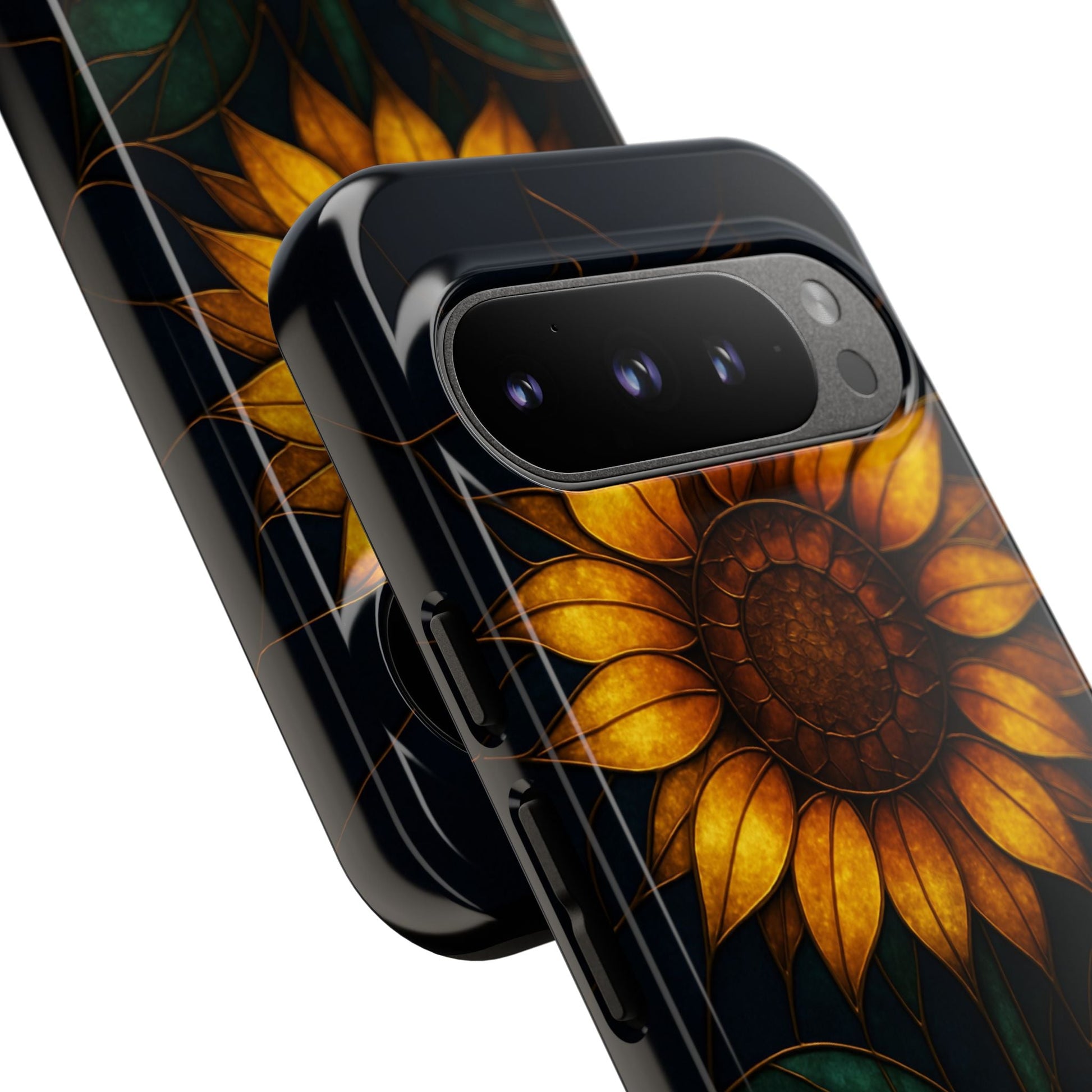 Printify Phone Case Stained-Glass Sunflower Phone Case 🌻✨