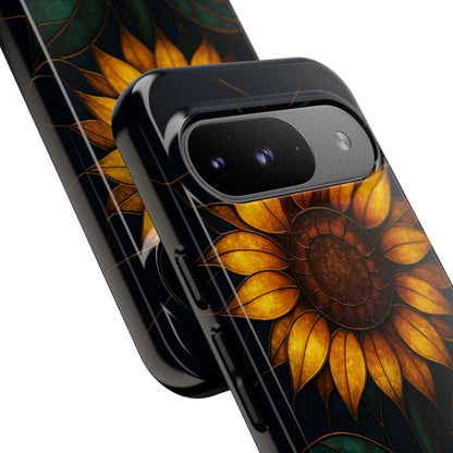 Printify Phone Case Stained-Glass Sunflower Phone Case 🌻✨
