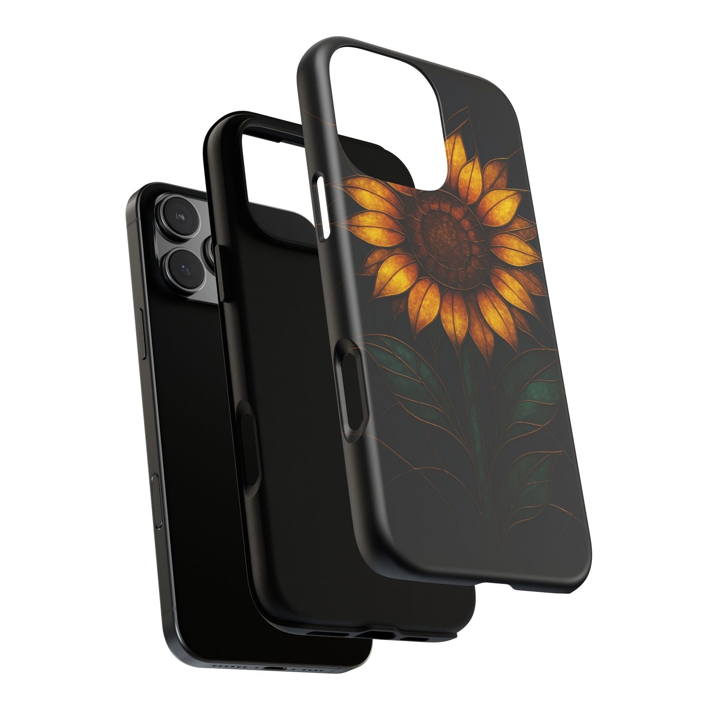 Printify Phone Case Stained-Glass Sunflower Phone Case 🌻✨