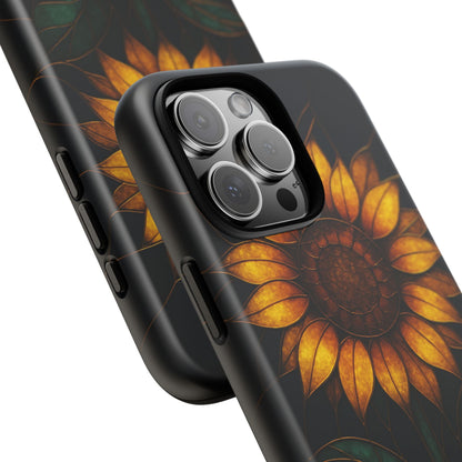 Printify Phone Case Stained-Glass Sunflower Phone Case 🌻✨