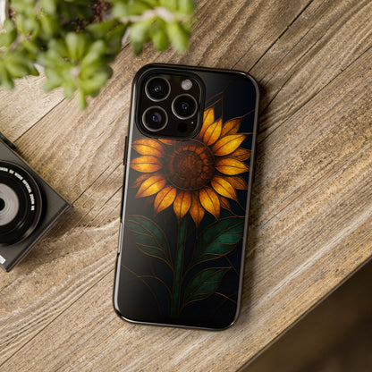 Printify Phone Case Stained-Glass Sunflower Phone Case 🌻✨