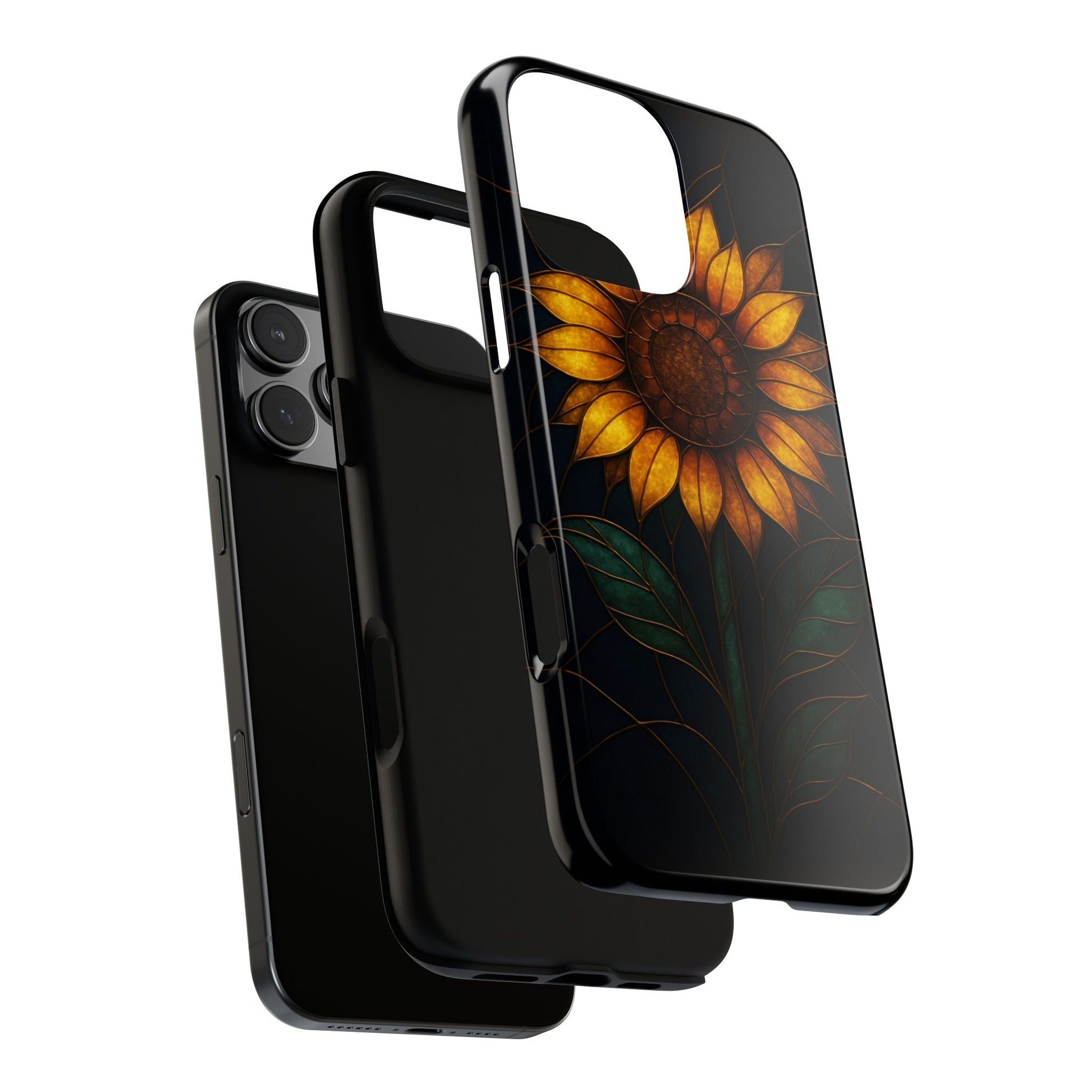 Printify Phone Case Stained-Glass Sunflower Phone Case 🌻✨