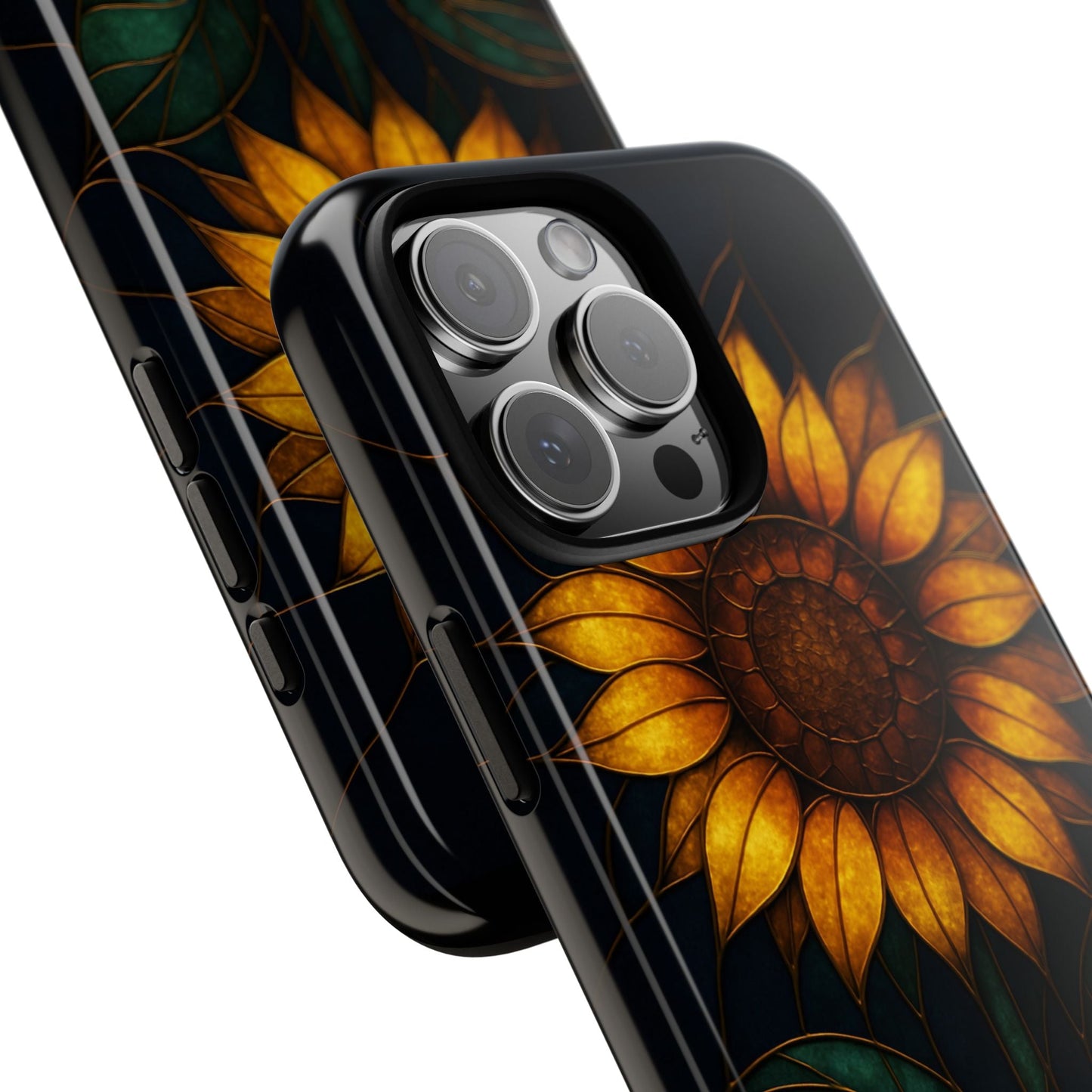 Printify Phone Case Stained-Glass Sunflower Phone Case 🌻✨