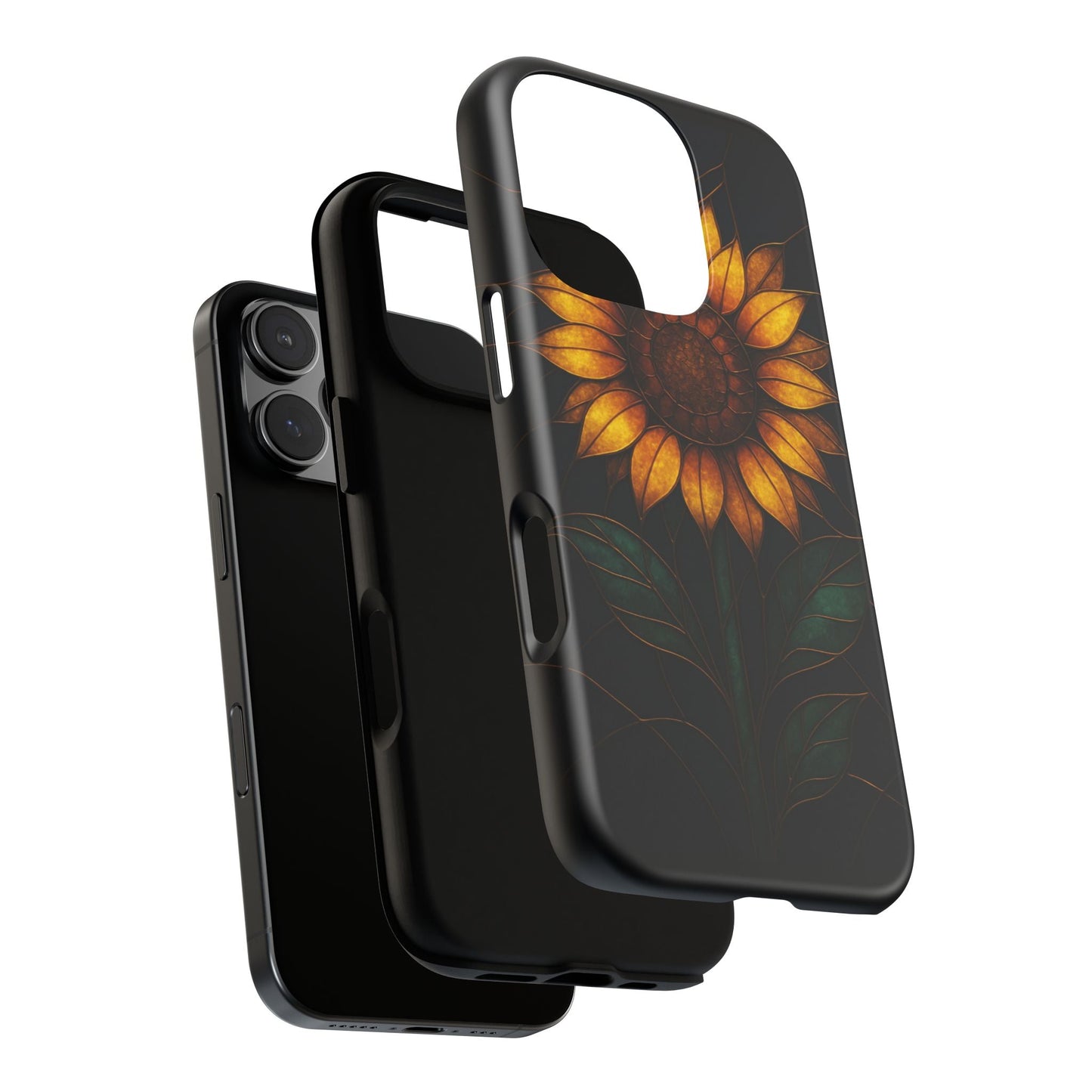Printify Phone Case Stained-Glass Sunflower Phone Case 🌻✨