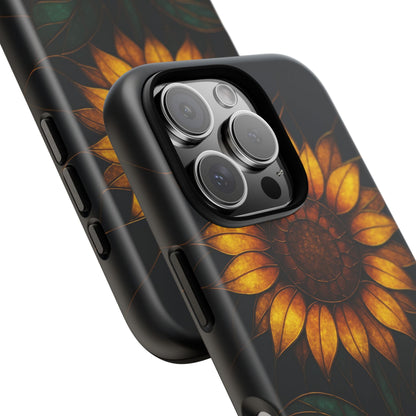 Printify Phone Case Stained-Glass Sunflower Phone Case 🌻✨