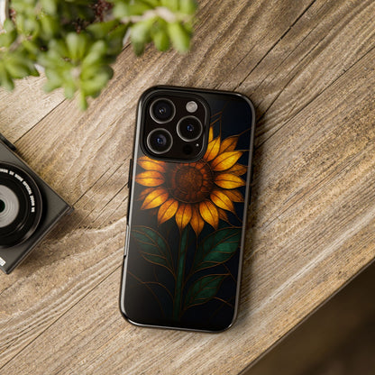 Printify Phone Case Stained-Glass Sunflower Phone Case 🌻✨
