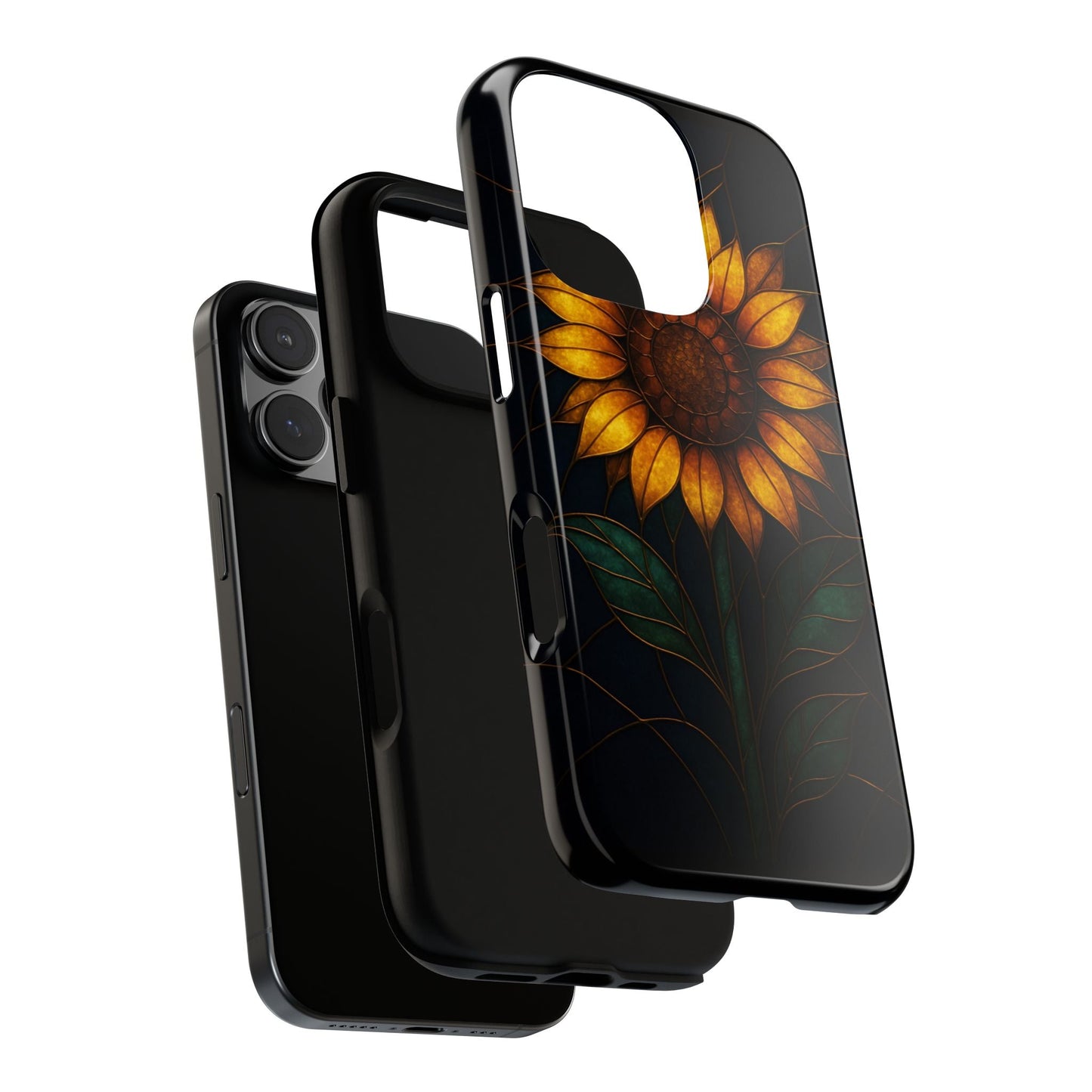 Printify Phone Case Stained-Glass Sunflower Phone Case 🌻✨