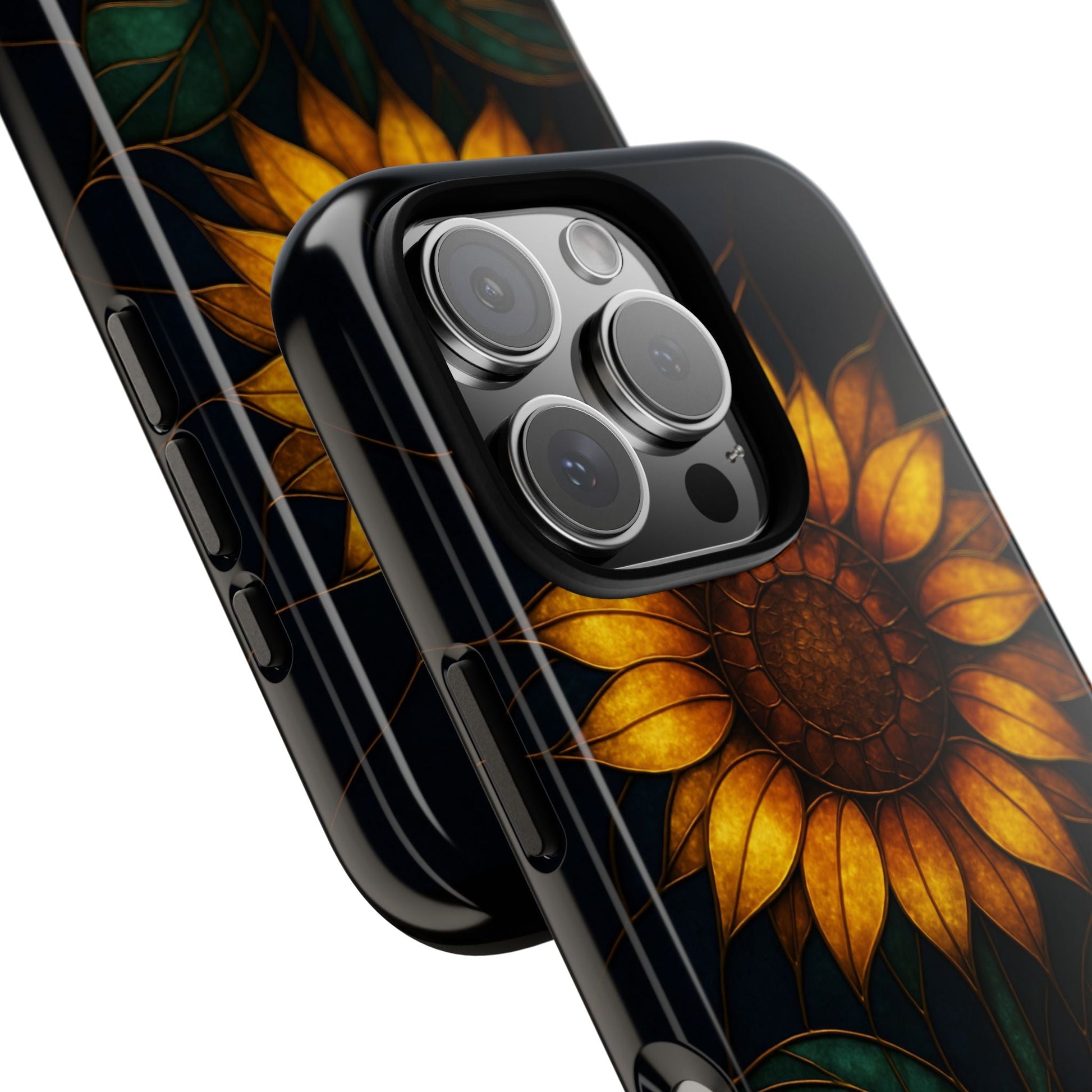 Printify Phone Case Stained-Glass Sunflower Phone Case 🌻✨
