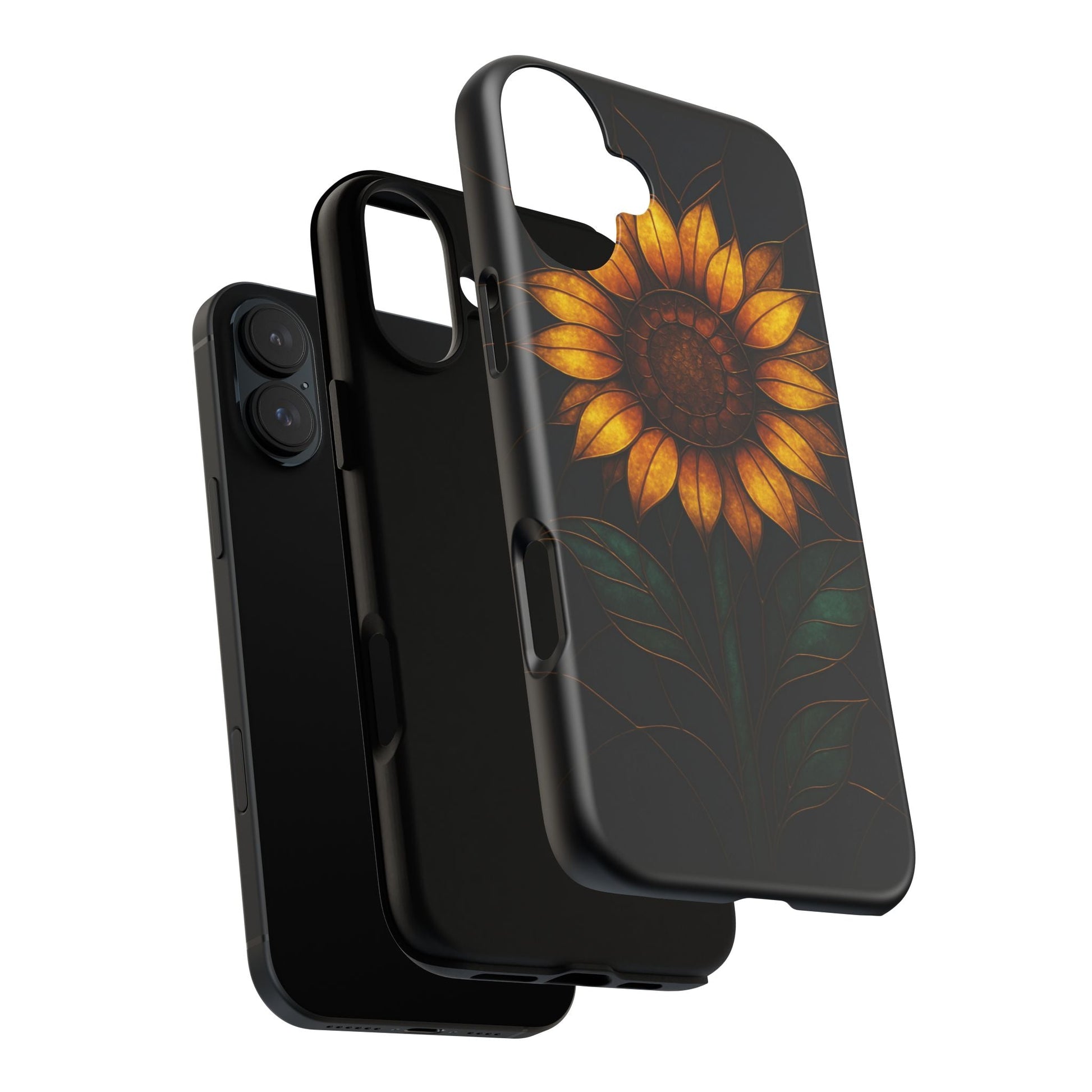 Printify Phone Case Stained-Glass Sunflower Phone Case 🌻✨