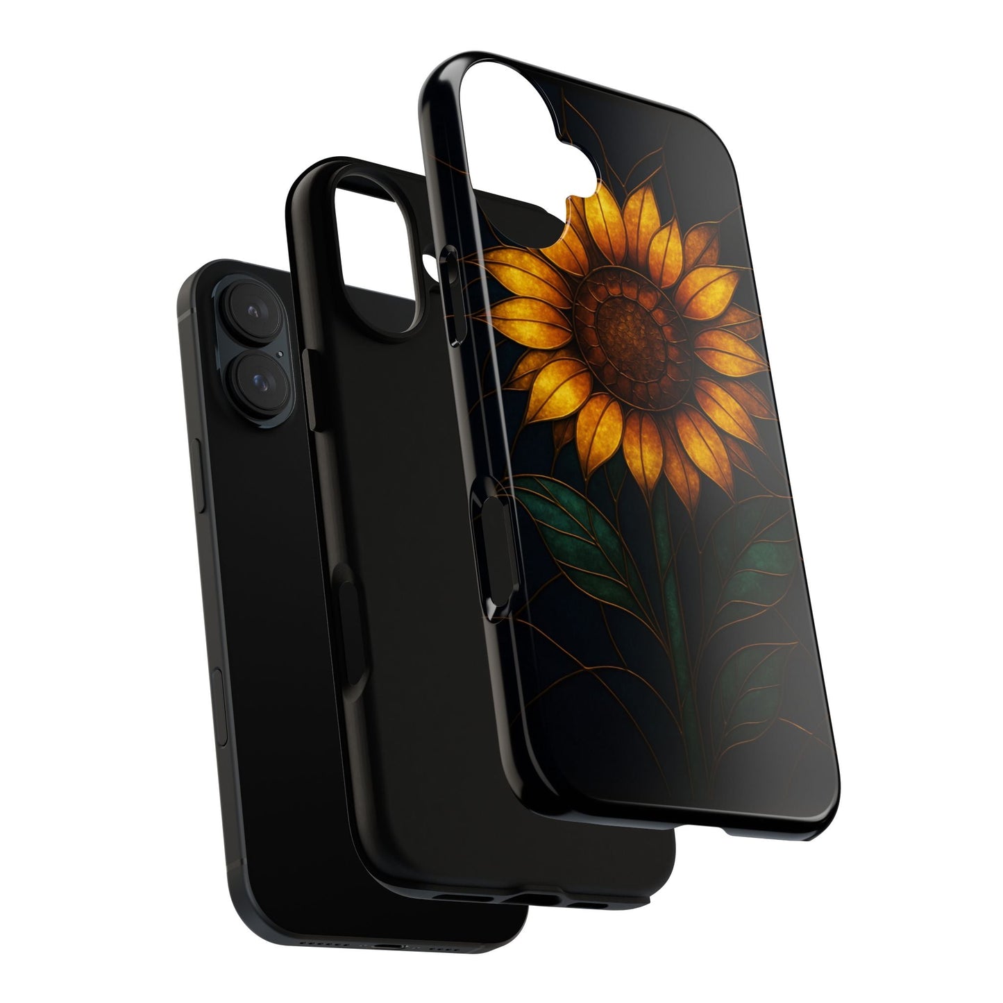 Printify Phone Case Stained-Glass Sunflower Phone Case 🌻✨