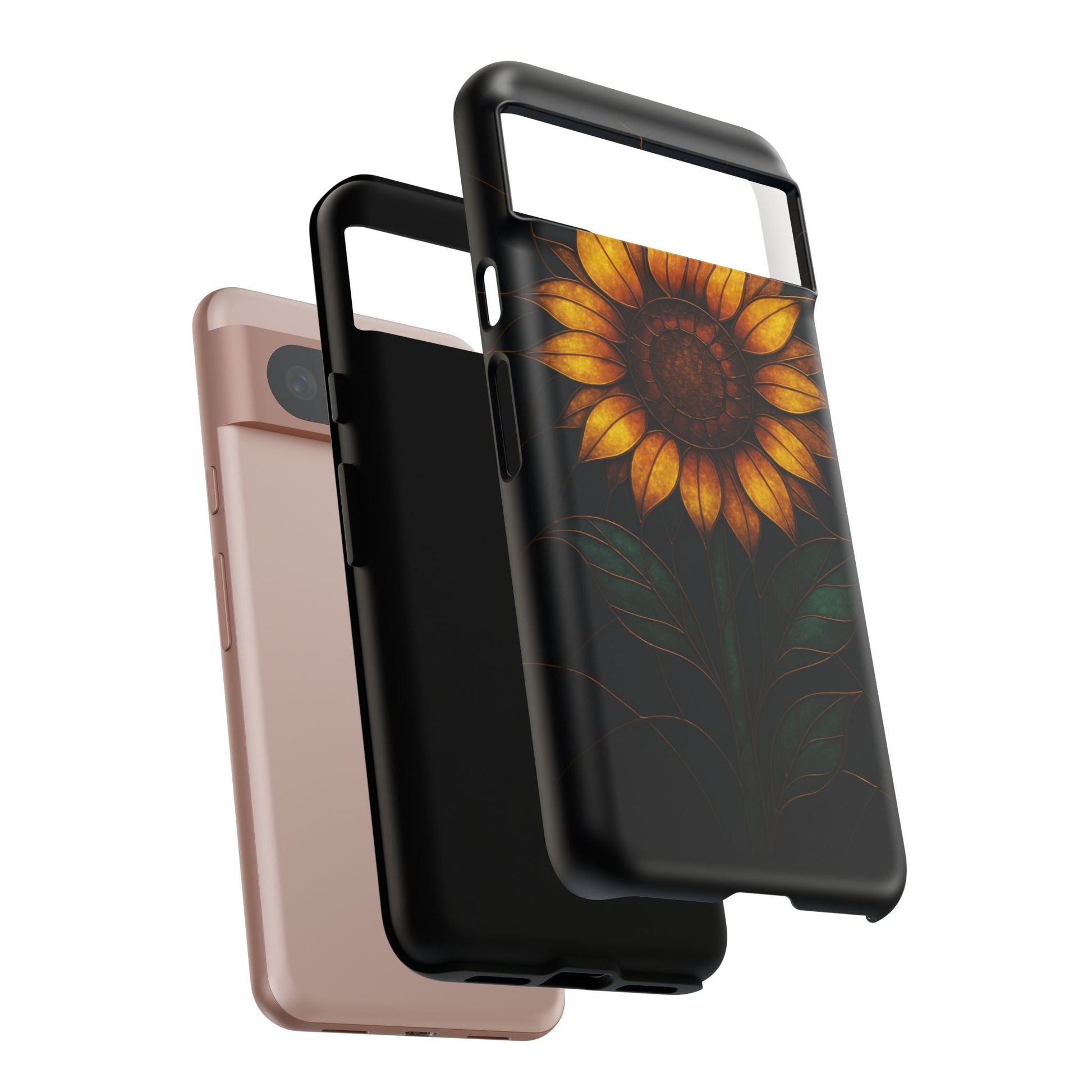 Printify Phone Case Stained-Glass Sunflower Phone Case 🌻✨