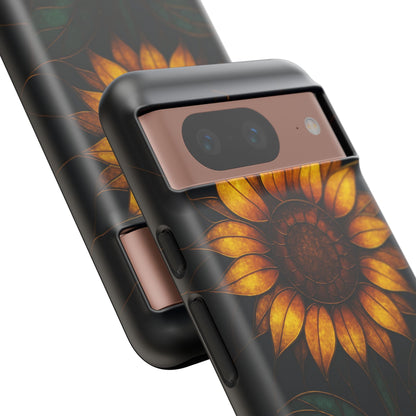 Printify Phone Case Stained-Glass Sunflower Phone Case 🌻✨
