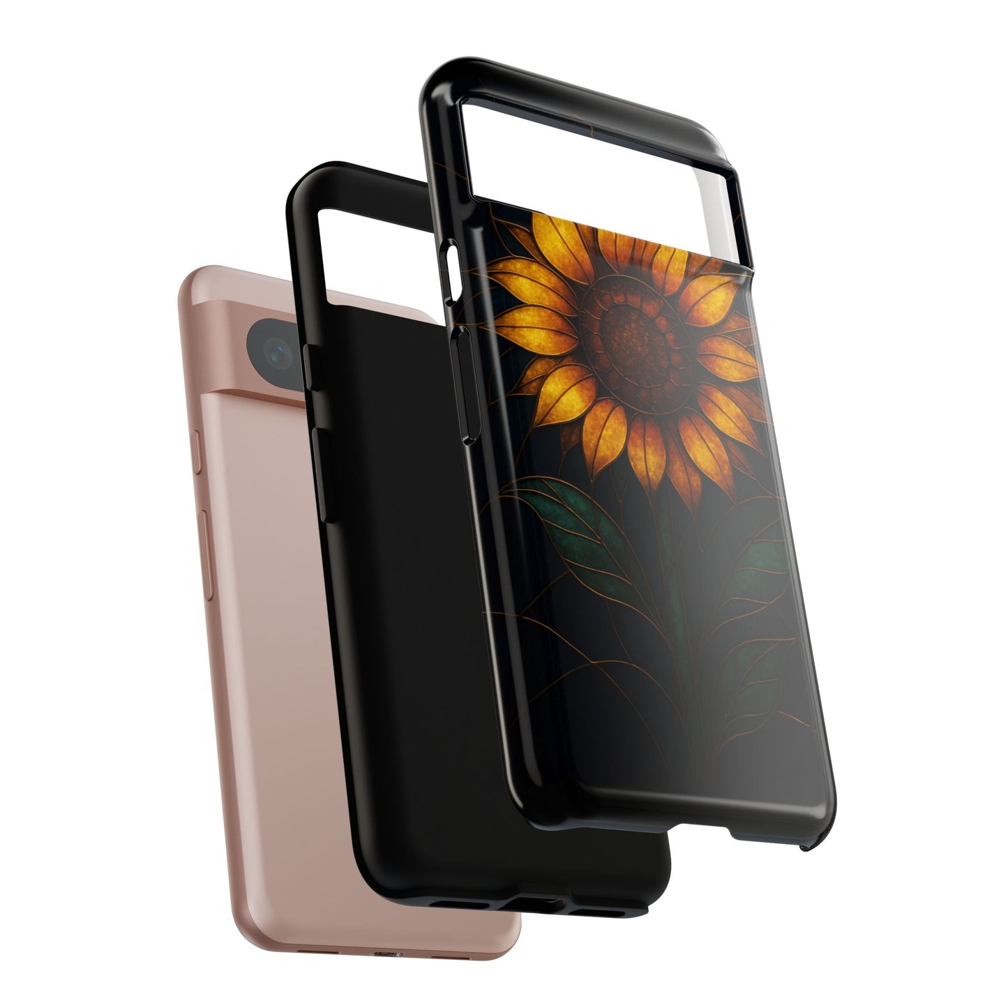 Printify Phone Case Stained-Glass Sunflower Phone Case 🌻✨