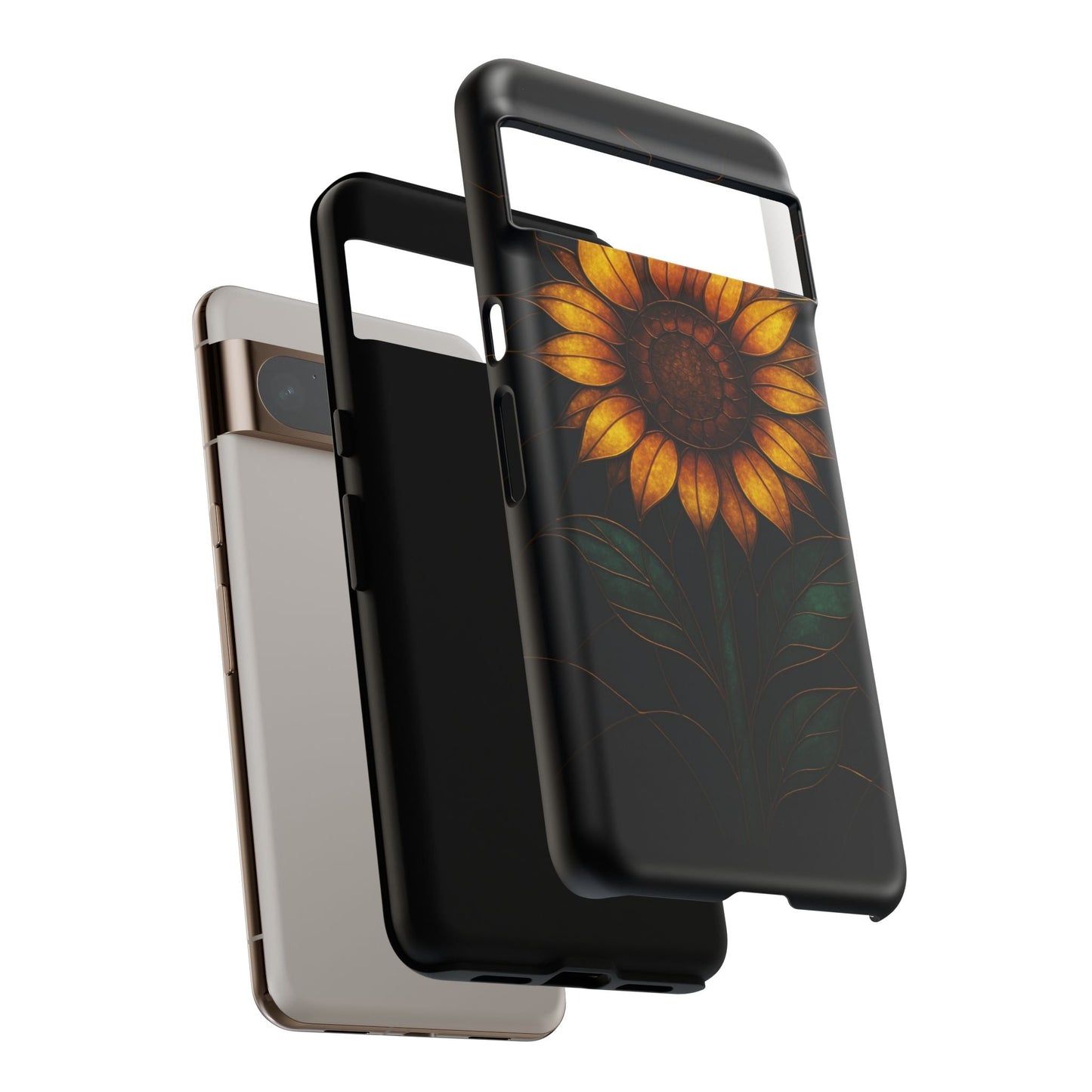Printify Phone Case Stained-Glass Sunflower Phone Case 🌻✨