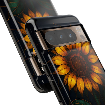 Printify Phone Case Stained-Glass Sunflower Phone Case 🌻✨