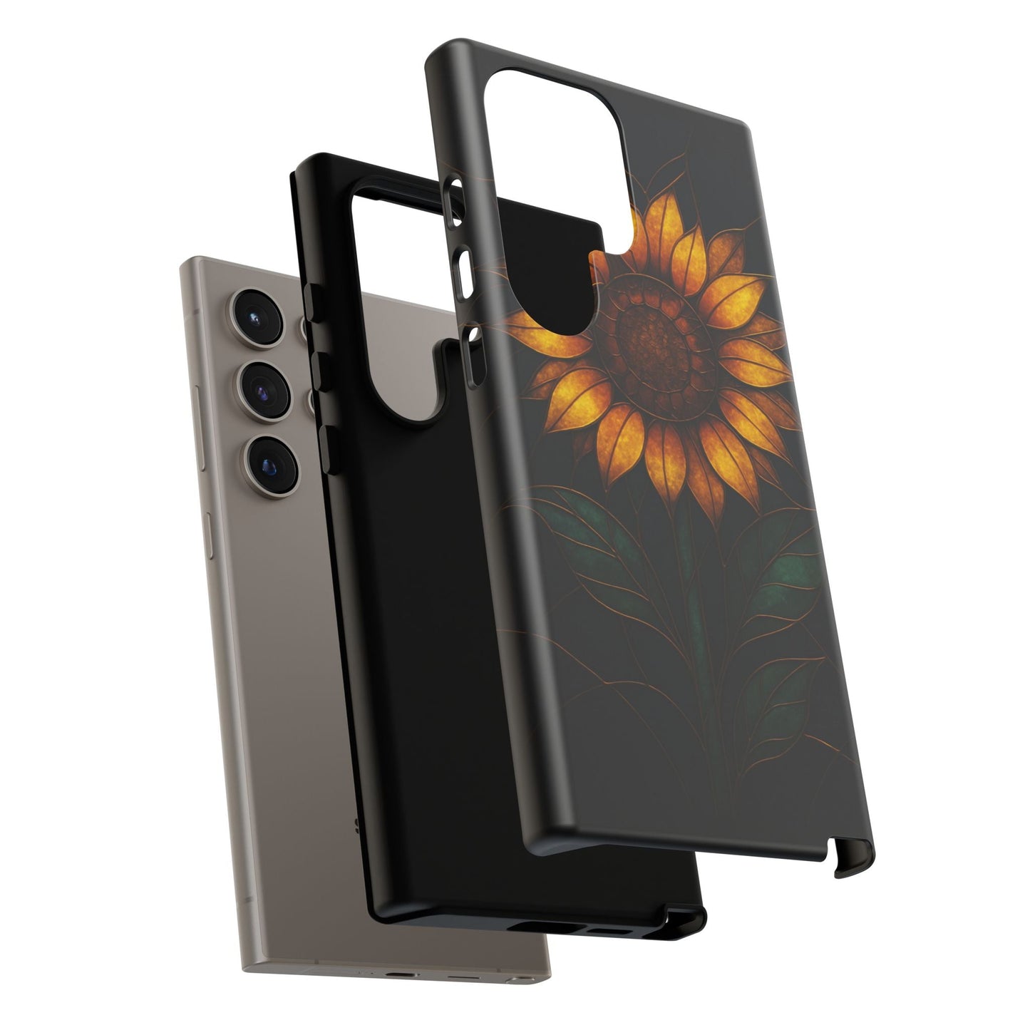Printify Phone Case Stained-Glass Sunflower Phone Case 🌻✨