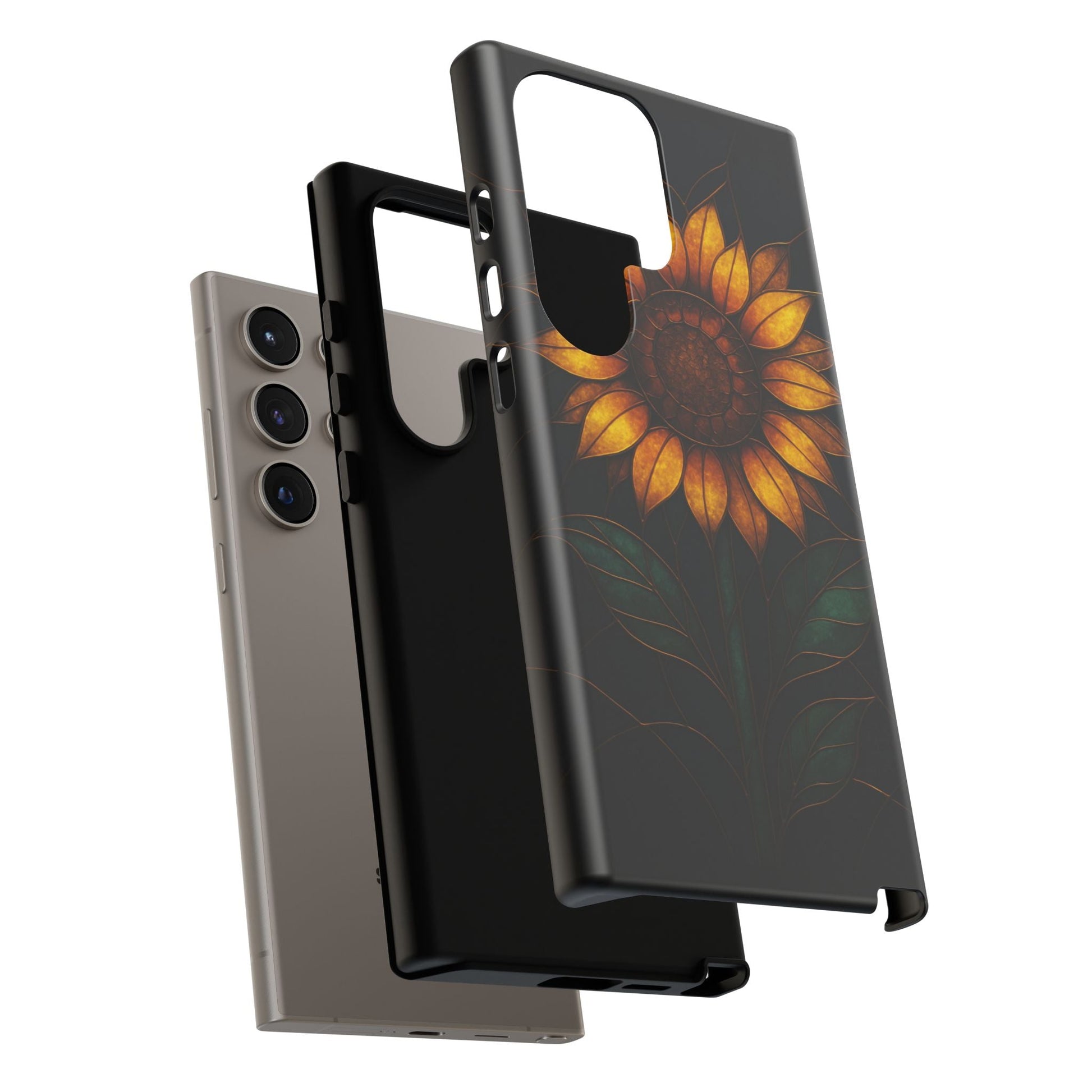 Printify Phone Case Stained-Glass Sunflower Phone Case 🌻✨