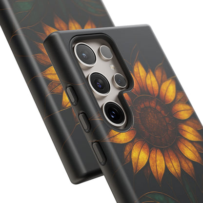 Printify Phone Case Stained-Glass Sunflower Phone Case 🌻✨