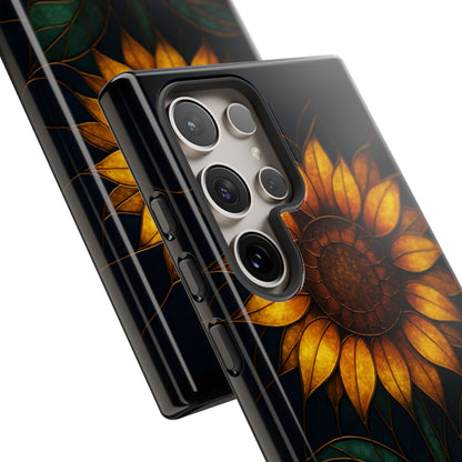 Printify Phone Case Stained-Glass Sunflower Phone Case 🌻✨