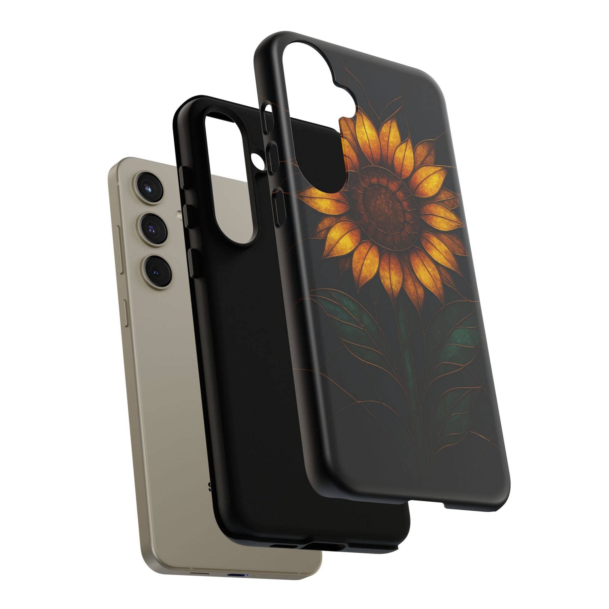 Printify Phone Case Stained-Glass Sunflower Phone Case 🌻✨