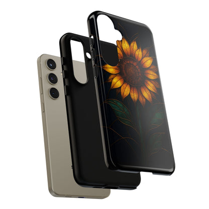 Printify Phone Case Stained-Glass Sunflower Phone Case 🌻✨