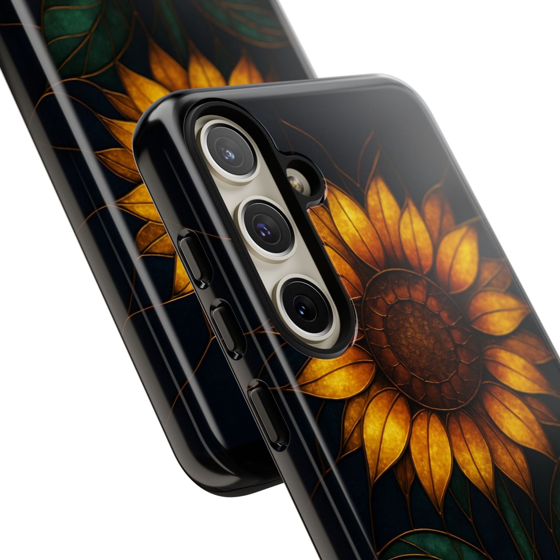 Printify Phone Case Stained-Glass Sunflower Phone Case 🌻✨