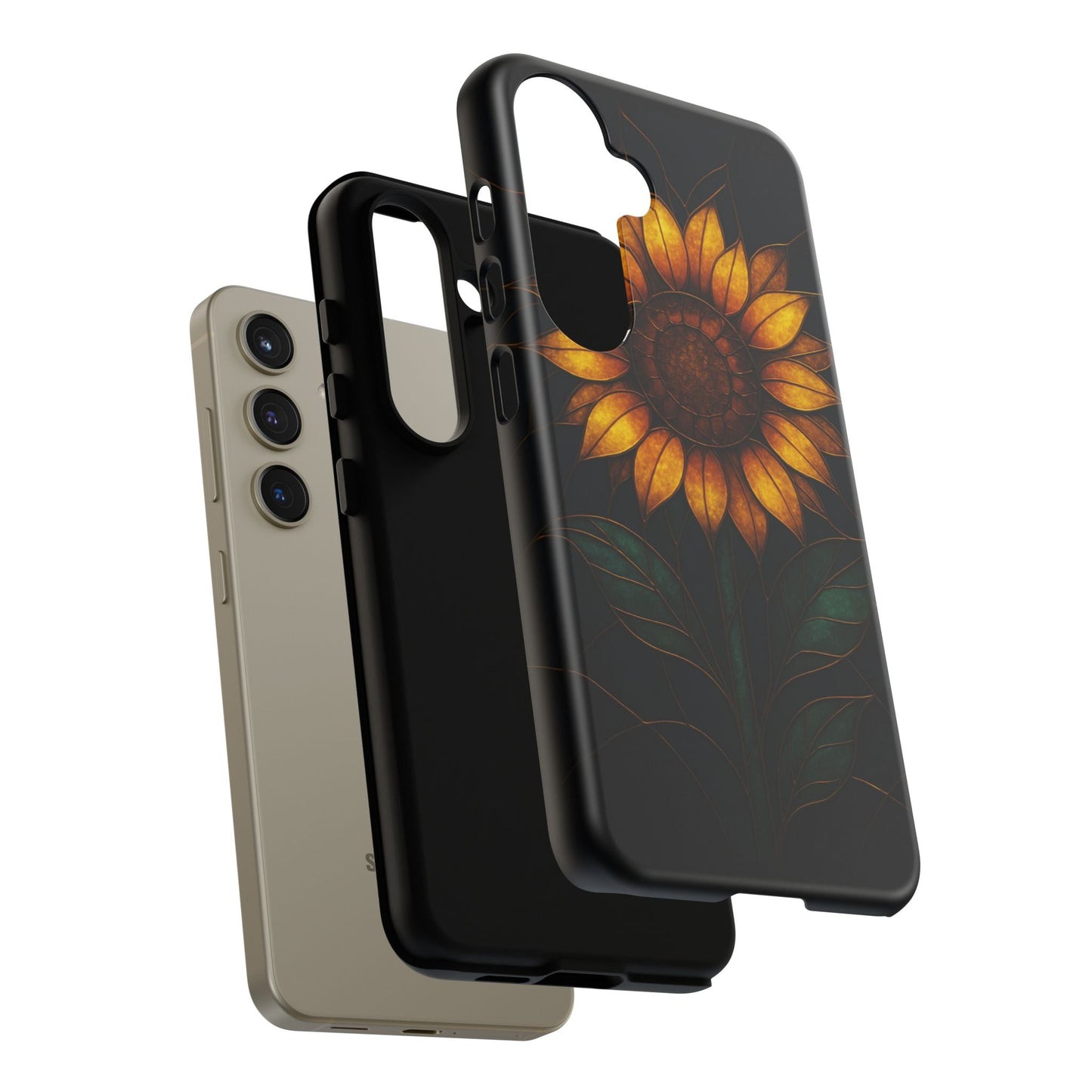 Printify Phone Case Stained-Glass Sunflower Phone Case 🌻✨