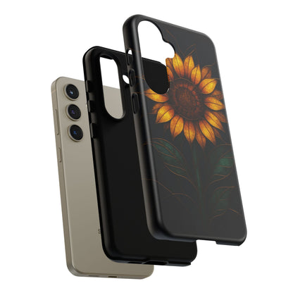 Printify Phone Case Stained-Glass Sunflower Phone Case 🌻✨