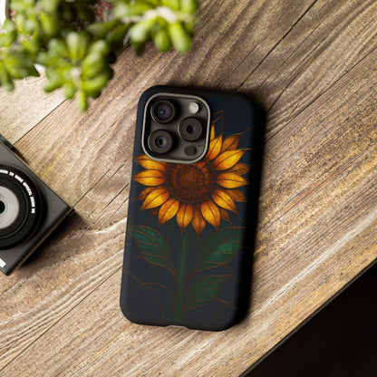 Printify Phone Case Stained-Glass Sunflower Phone Case 🌻✨