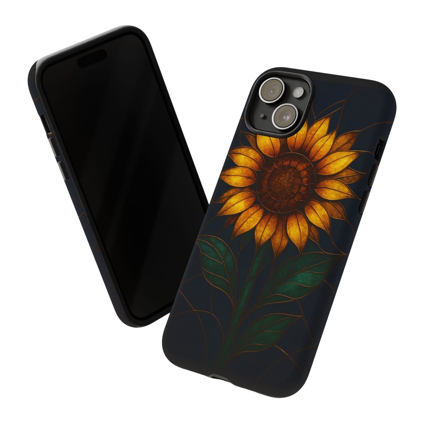 Printify Phone Case Stained-Glass Sunflower Phone Case 🌻✨