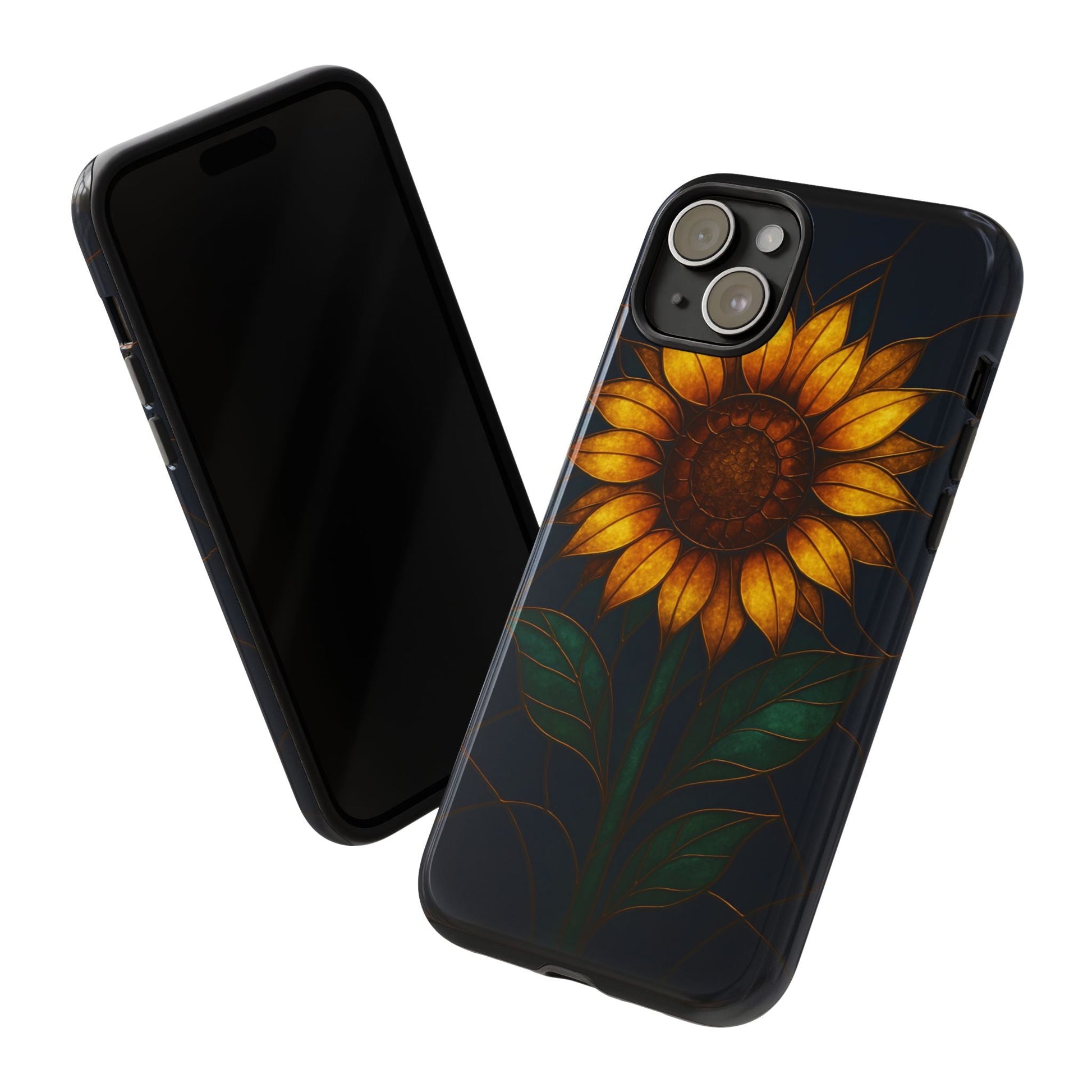 Printify Phone Case Stained-Glass Sunflower Phone Case 🌻✨