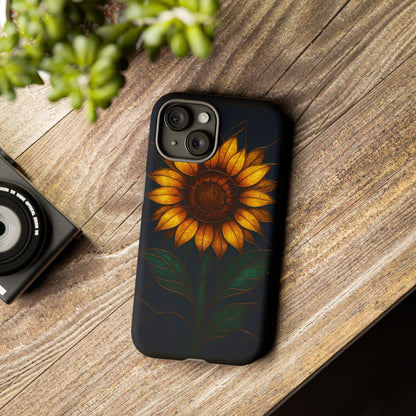 Printify Phone Case Stained-Glass Sunflower Phone Case 🌻✨