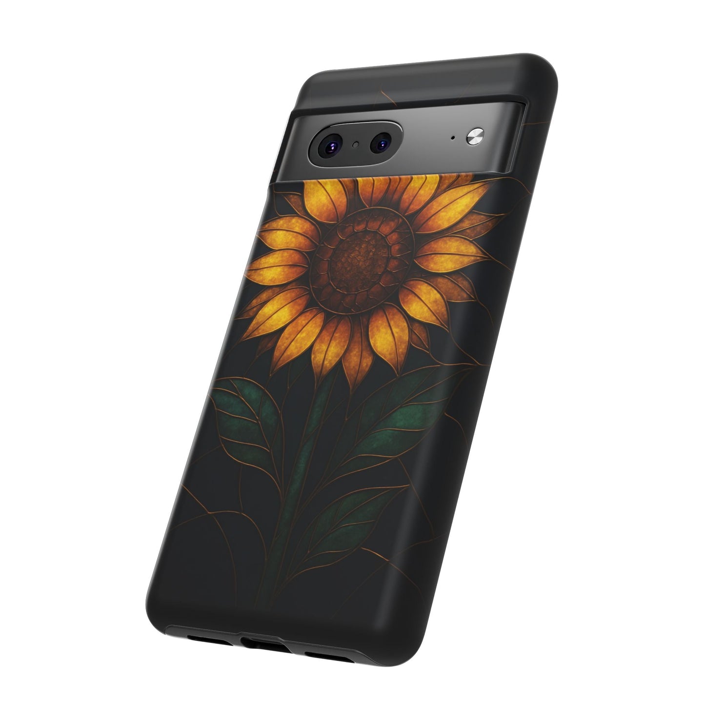 Printify Phone Case Stained-Glass Sunflower Phone Case 🌻✨