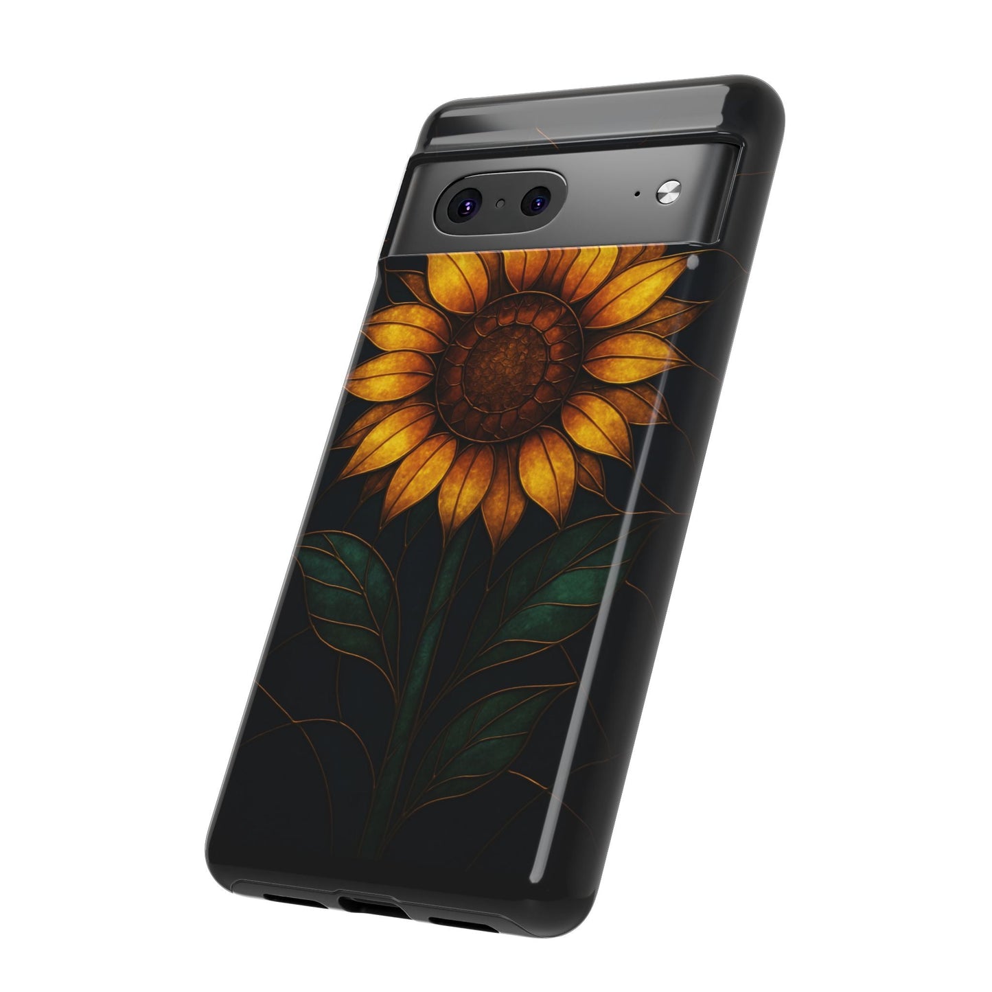 Printify Phone Case Stained-Glass Sunflower Phone Case 🌻✨