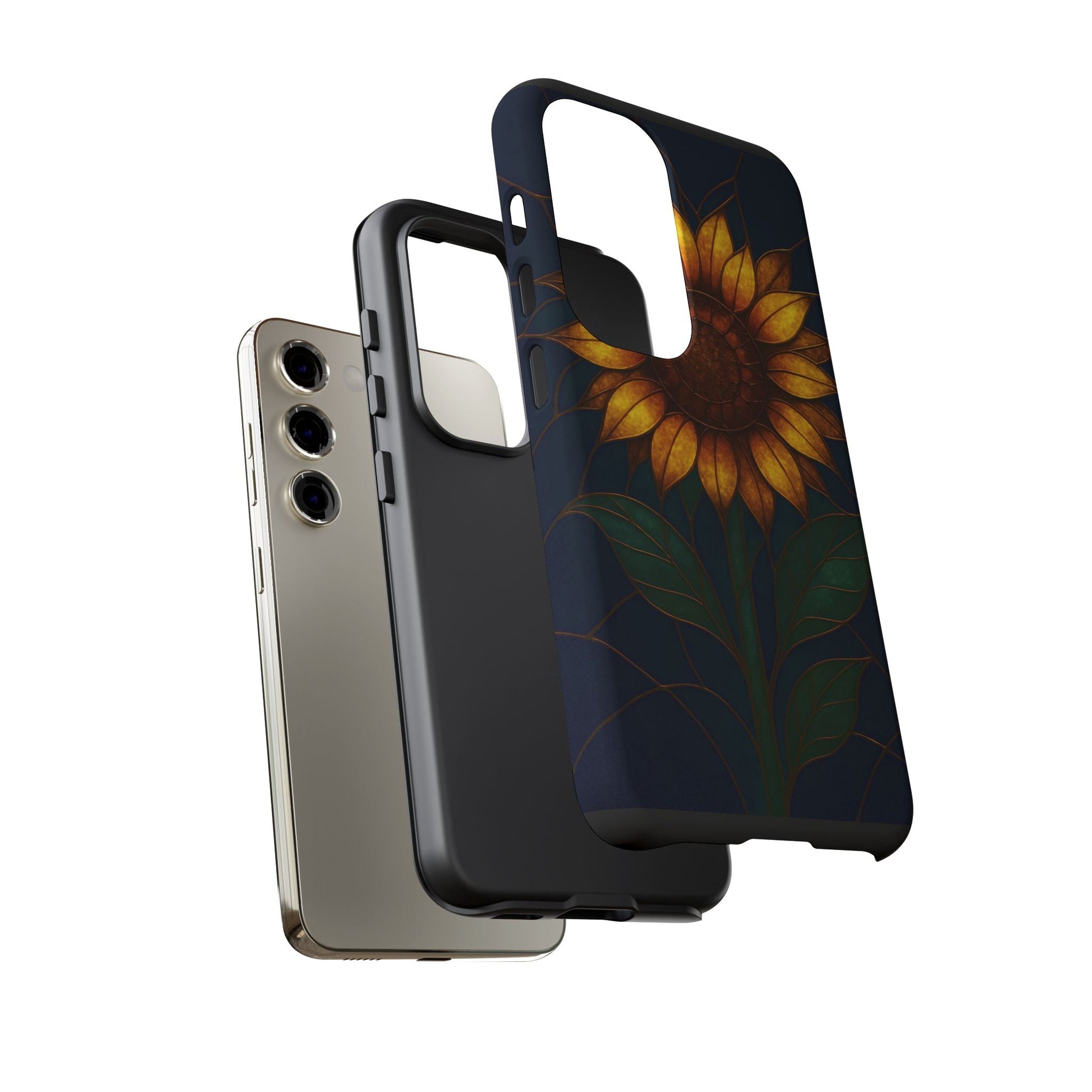 Printify Phone Case Stained-Glass Sunflower Phone Case 🌻✨