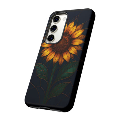 Printify Phone Case Stained-Glass Sunflower Phone Case 🌻✨