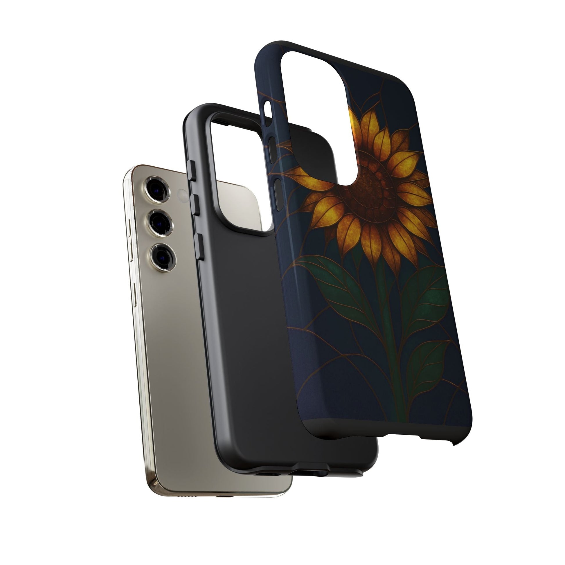 Printify Phone Case Stained-Glass Sunflower Phone Case 🌻✨