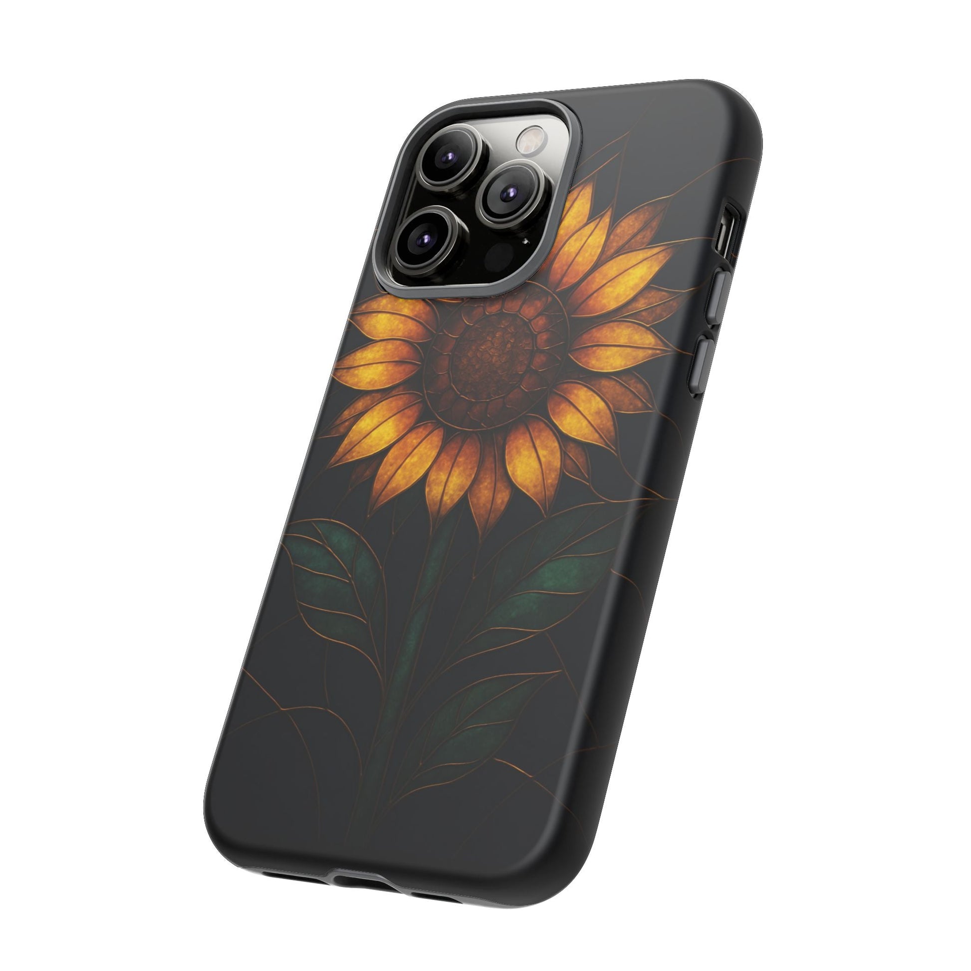 Printify Phone Case Stained-Glass Sunflower Phone Case 🌻✨