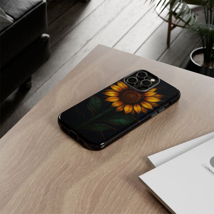 Printify Phone Case Stained-Glass Sunflower Phone Case 🌻✨