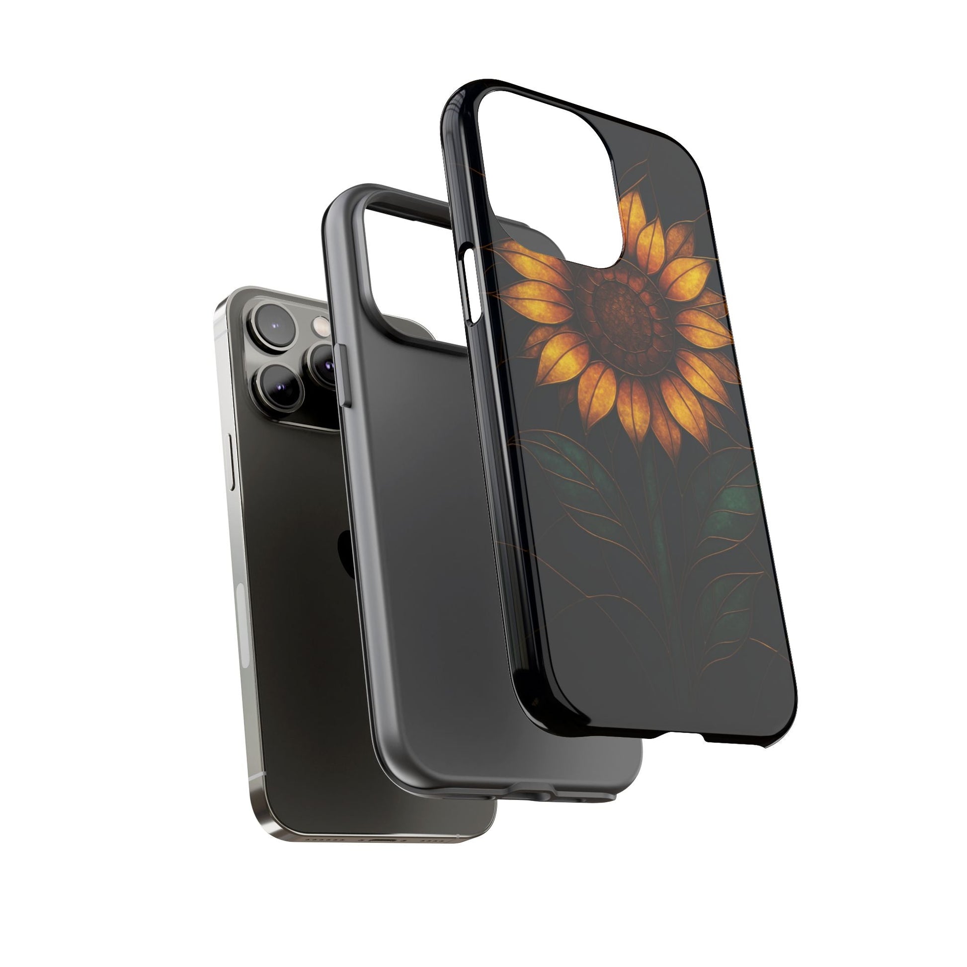 Printify Phone Case Stained-Glass Sunflower Phone Case 🌻✨