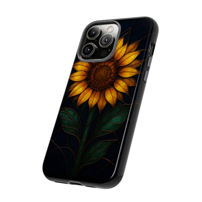 Printify Phone Case Stained-Glass Sunflower Phone Case 🌻✨