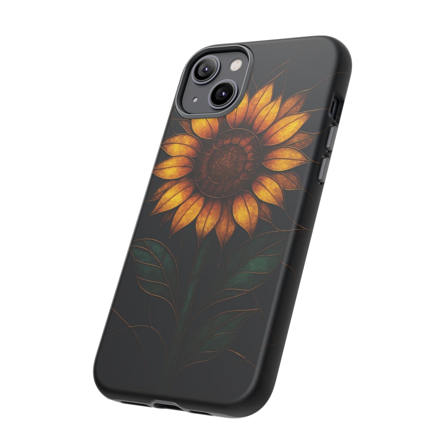 Printify Phone Case Stained-Glass Sunflower Phone Case 🌻✨