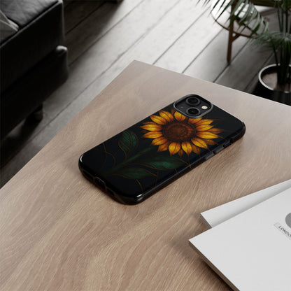 Printify Phone Case Stained-Glass Sunflower Phone Case 🌻✨
