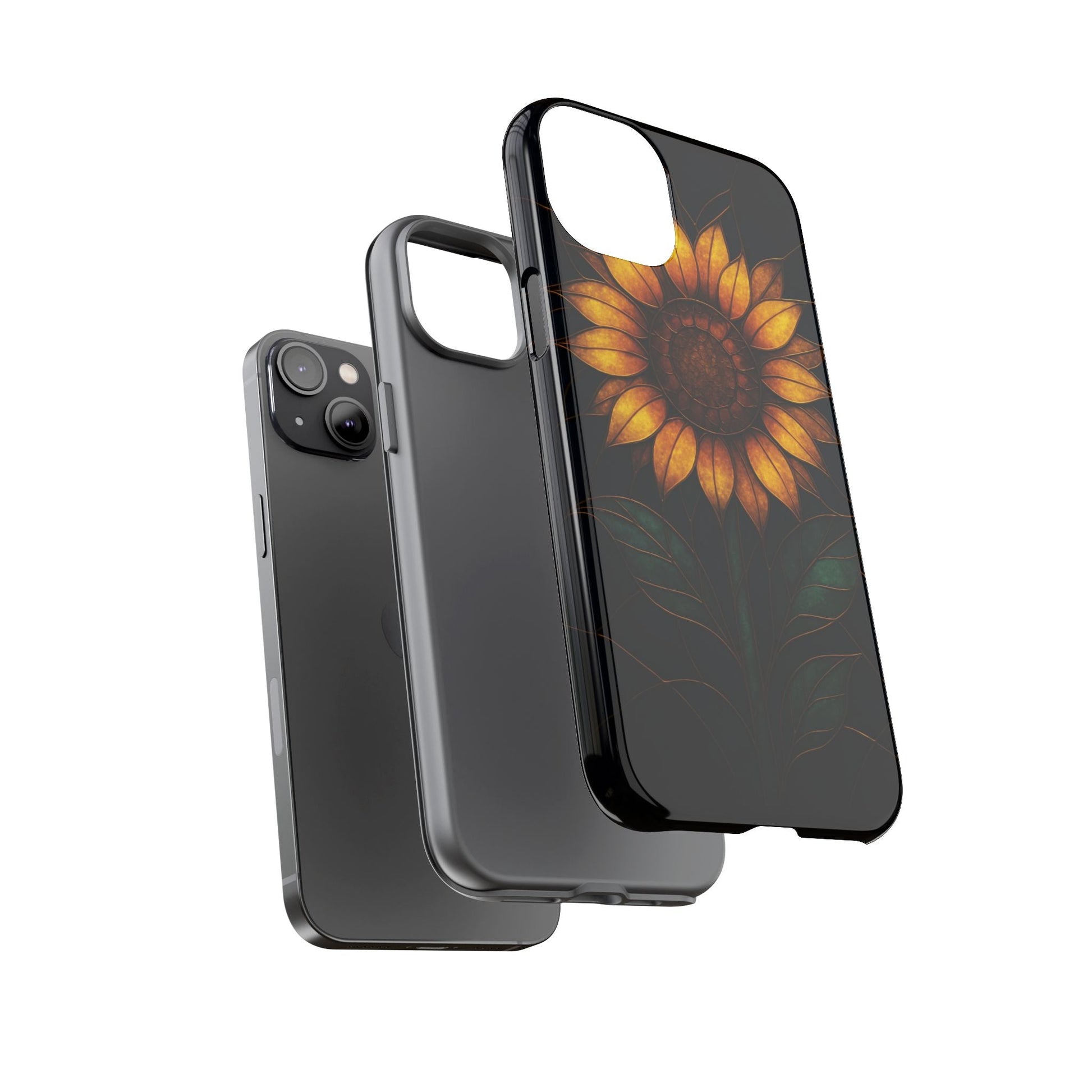 Printify Phone Case Stained-Glass Sunflower Phone Case 🌻✨
