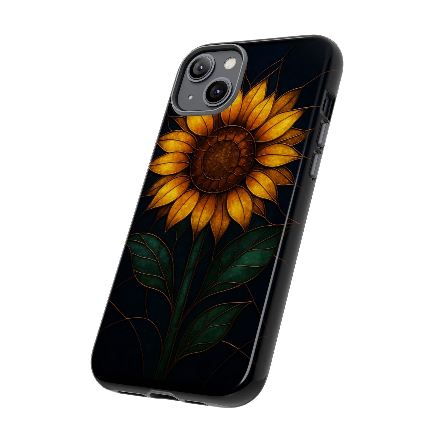 Printify Phone Case Stained-Glass Sunflower Phone Case 🌻✨