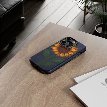 Printify Phone Case Stained-Glass Sunflower Phone Case 🌻✨